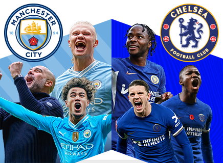 Poster Man city vs chelsea 